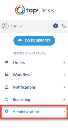 Administration Menu Old TapClicks.png