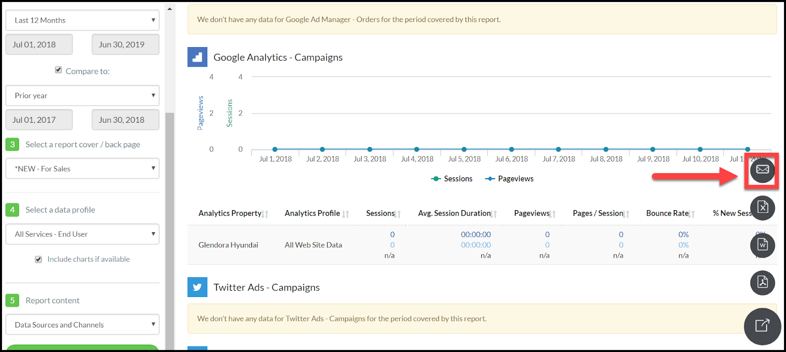 quickreport pdf export