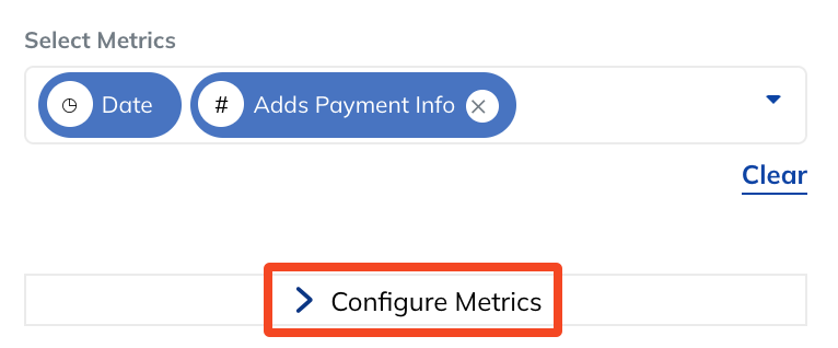 Configure Metrics Button