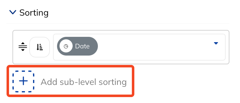 Add Sub Level Sorting