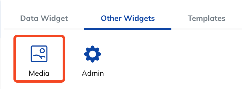 Media Widget Button