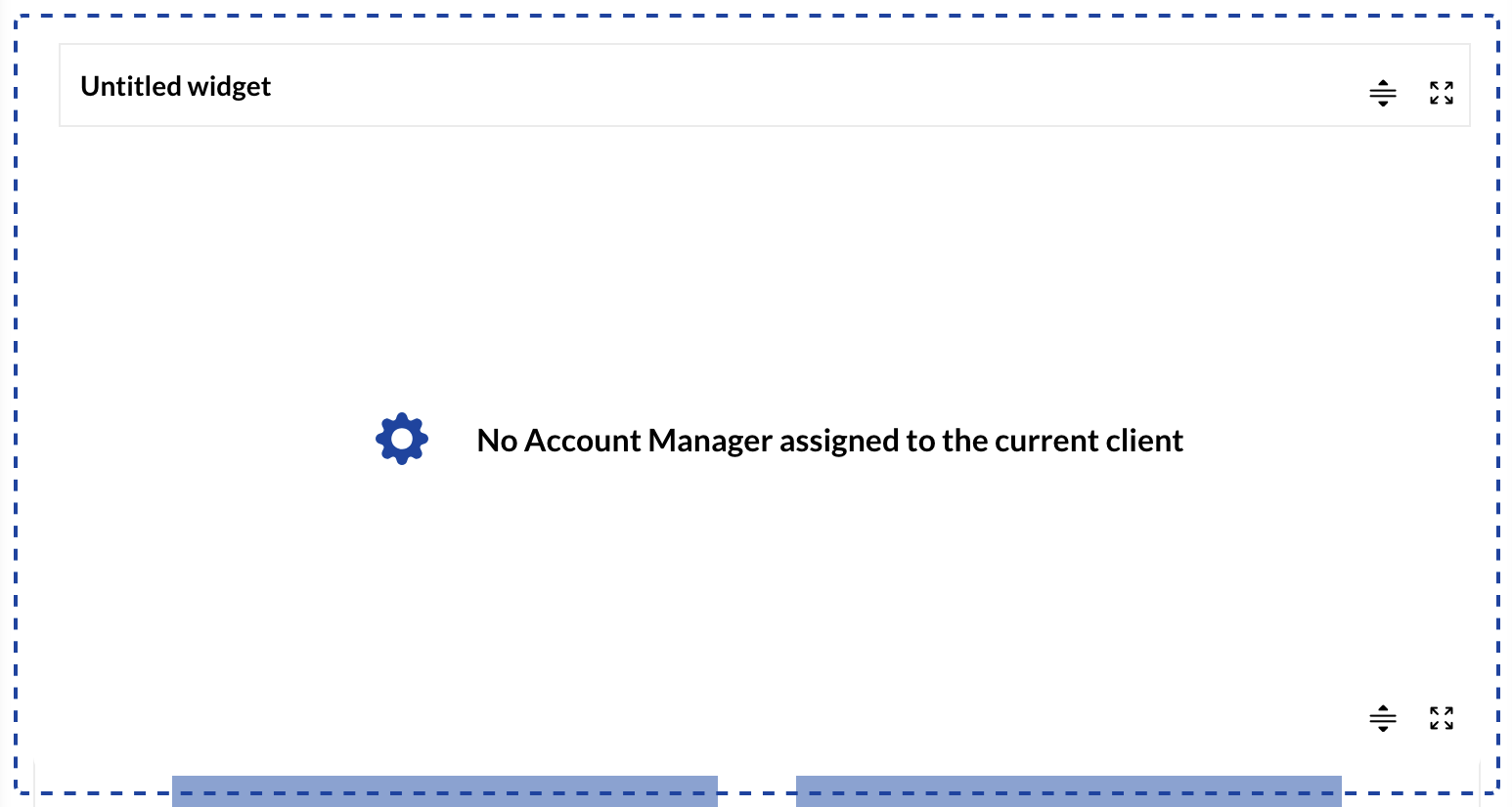 New Admin Widget