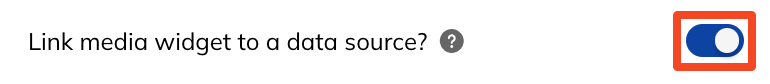 Link Media Widget To Data Source Slider