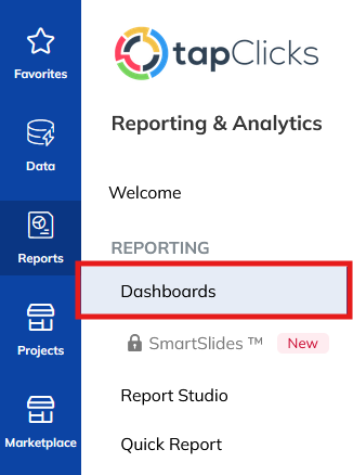 Dashboards Left Nav
