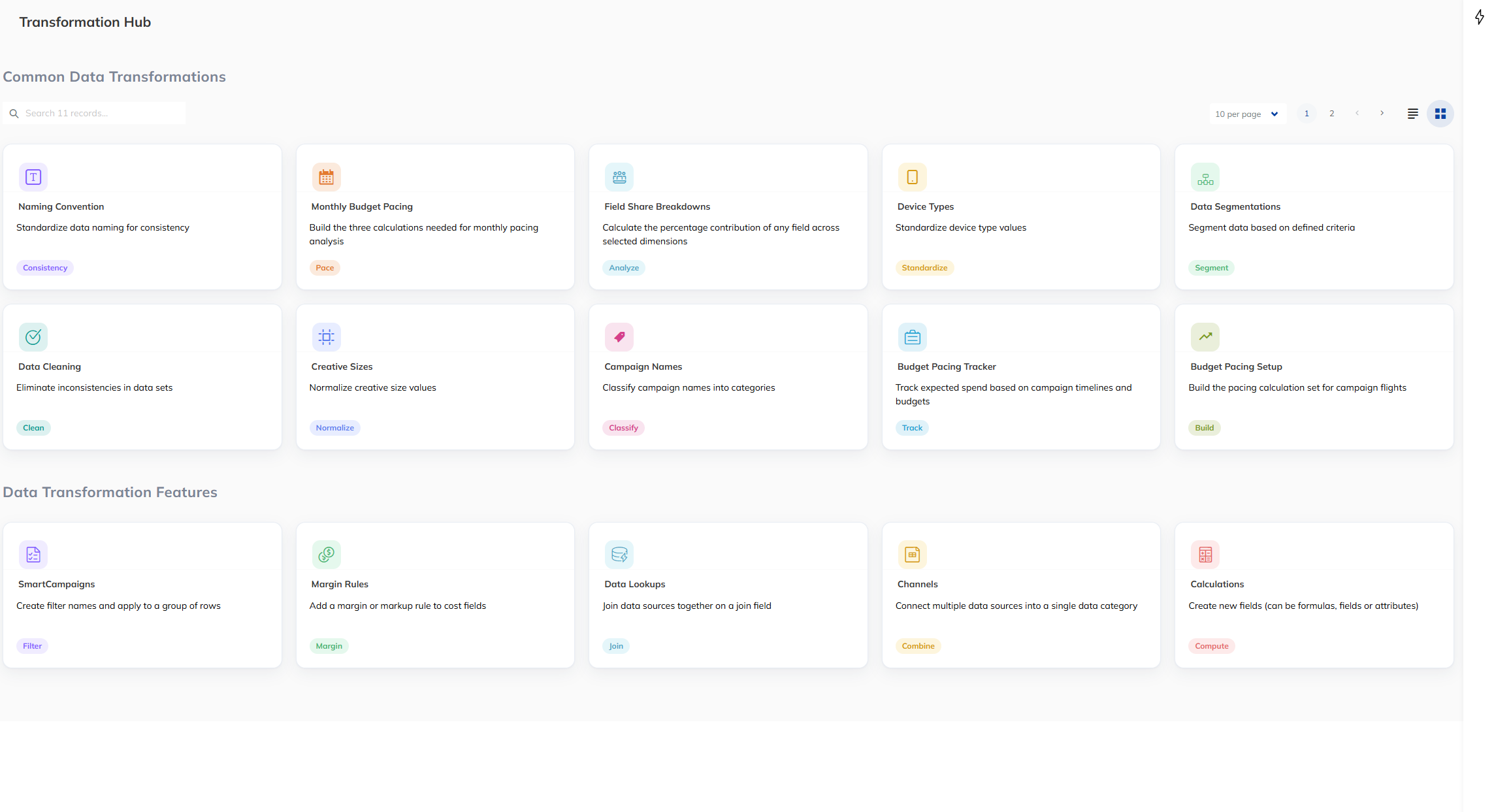 Transformation Hub Redesign