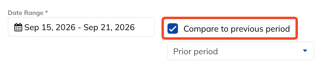 SmartSlides Compare to Previous Period Checkbox