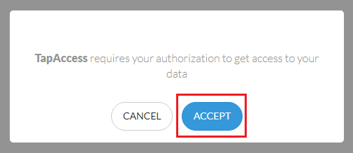 TapAccess Authorization Request