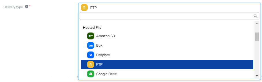 FTP Delivery Type