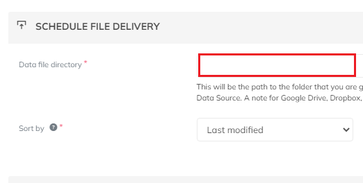 Schedule File Delivery Dropbox